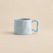 Powder Blue Sculptural Ceramic Mug