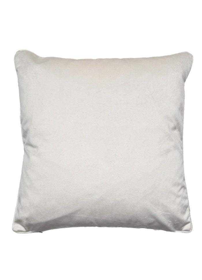 PRE ORDER - Wild Blue Flower Velvet Cushion - stoneandbeige