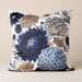 PRE ORDER - Wild Blue Flower Velvet Cushion - stoneandbeige
