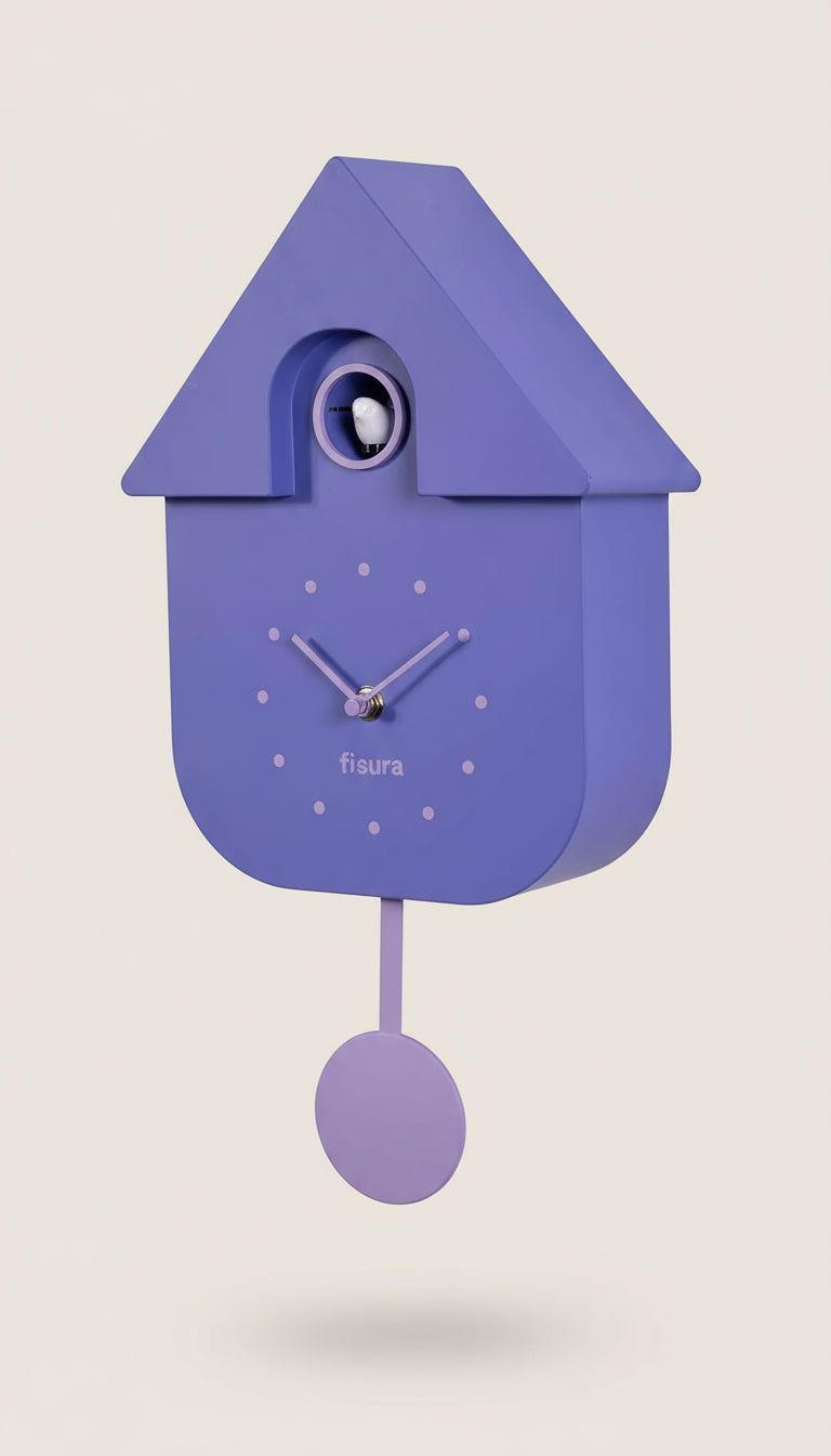 Purple Cuckoo Clock - stoneandbeige