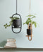Rattan Black Hanging Plant Holder - stoneandbeige