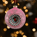 Retro Pink Hanging Bauble - stoneandbeige