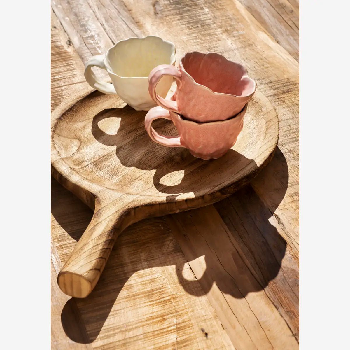 Rose Pink Poppy Flower Mug - stoneandbeige
