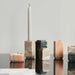 Rose Red Marble Tall Dinner Candle Holder