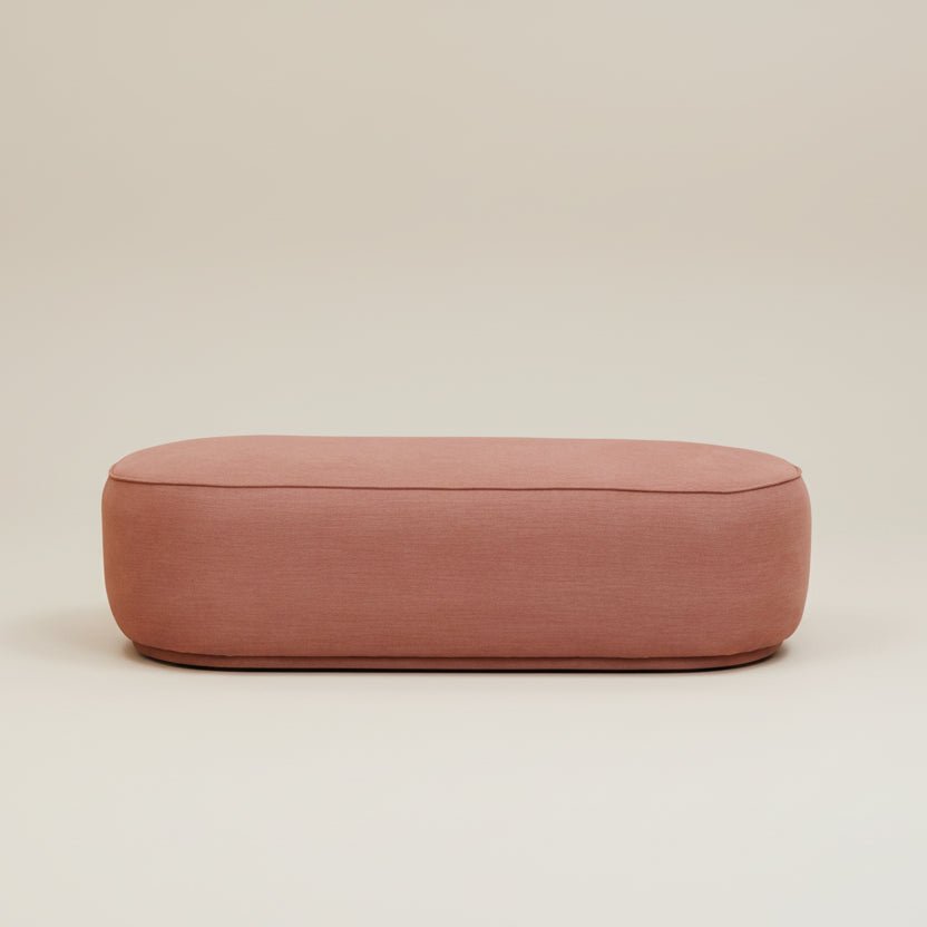 Scandinavian Style Marsala Pink Bench - stoneandbeige