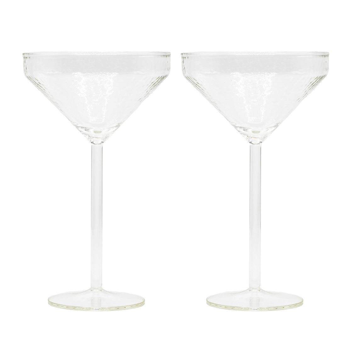 Set Of 2 Clear Cocktail Glasses - stoneandbeige