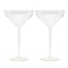 Set Of 2 Clear Cocktail Glasses - stoneandbeige