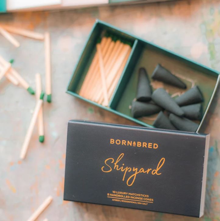 Born & Bred Shipyard Incense Match Box