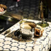 Sleek Metallic Chrome Espresso Mug + Saucer