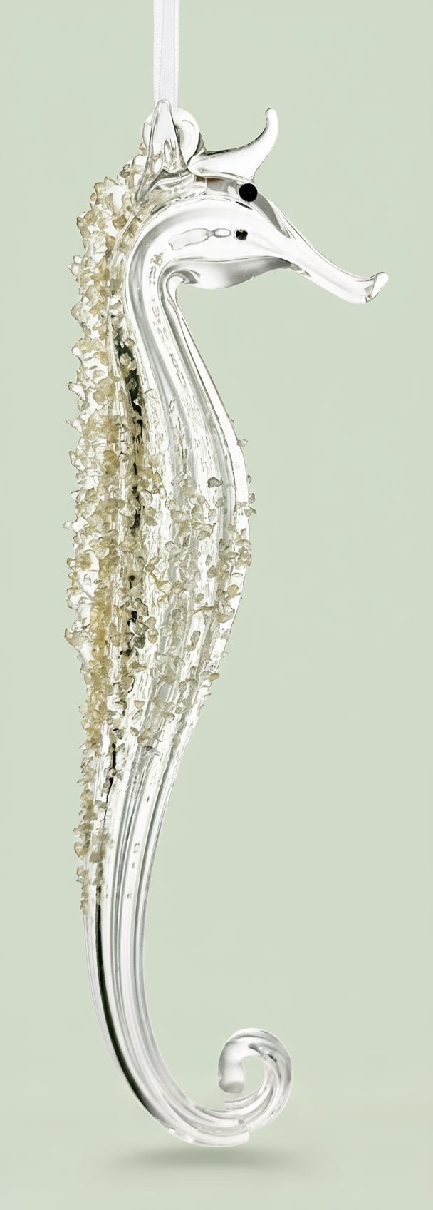 Squinn Seahorse Glass Hanging Decoration - stoneandbeige