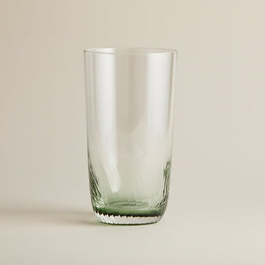 Tall Green Wave drinking Glass - stoneandbeige