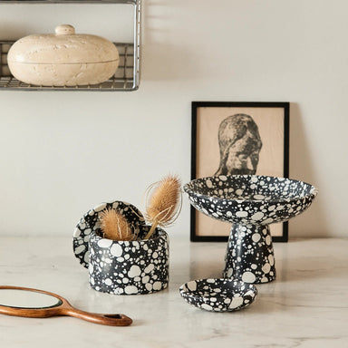 Terrazzo Black + White Bowl - stoneandbeige