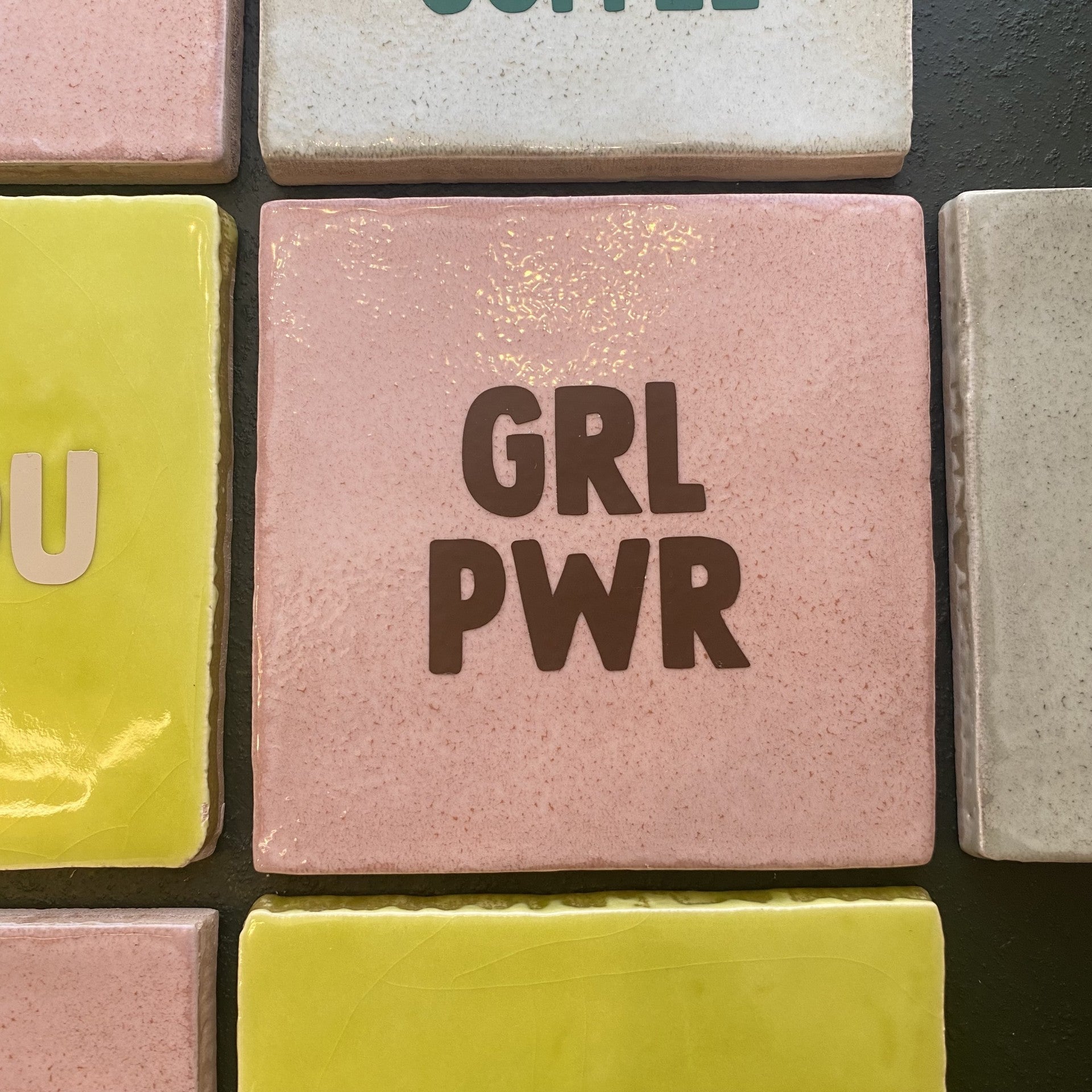 Girl Power Quote Tile