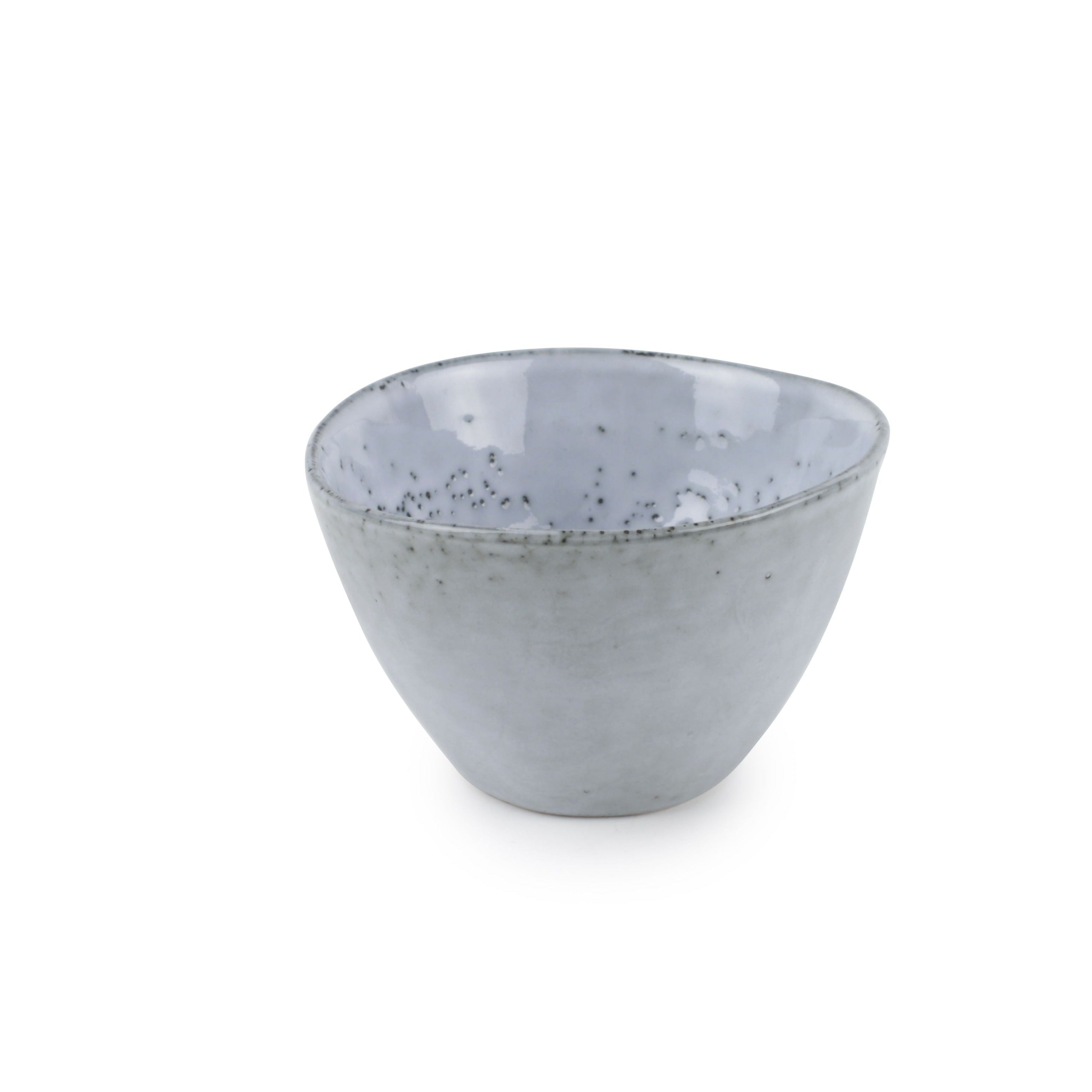 Small White + Grey Serving Bowl