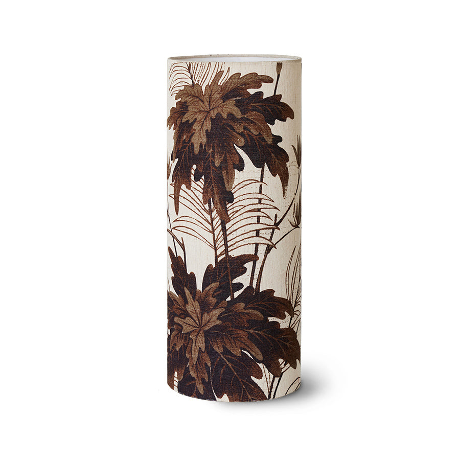 HKLIVING Brown Flower Cylinder Lamp Shade