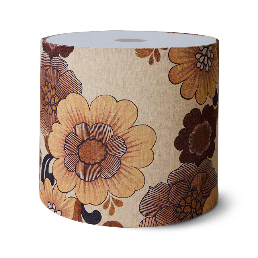 HKLIVING Brown Vintage Flower Lamp Shade