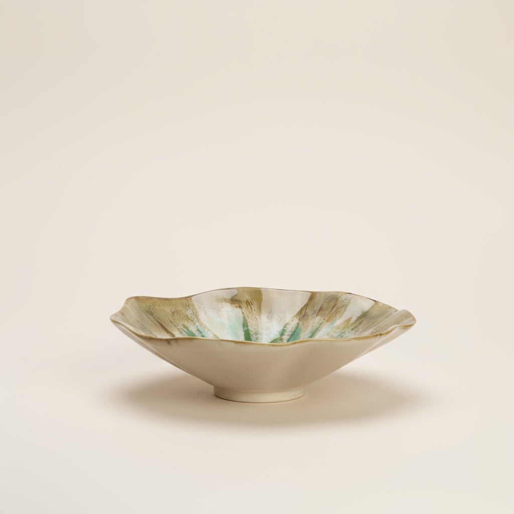 Water Colour Beige Stoneware Bowl - stoneandbeige