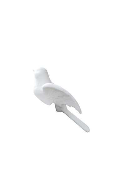 White ceramic dove hanging decoration with a timeless design and elegant handcrafted finish.