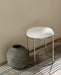 White Cotton Stool - stoneandbeige
