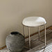White Cotton Stool - stoneandbeige