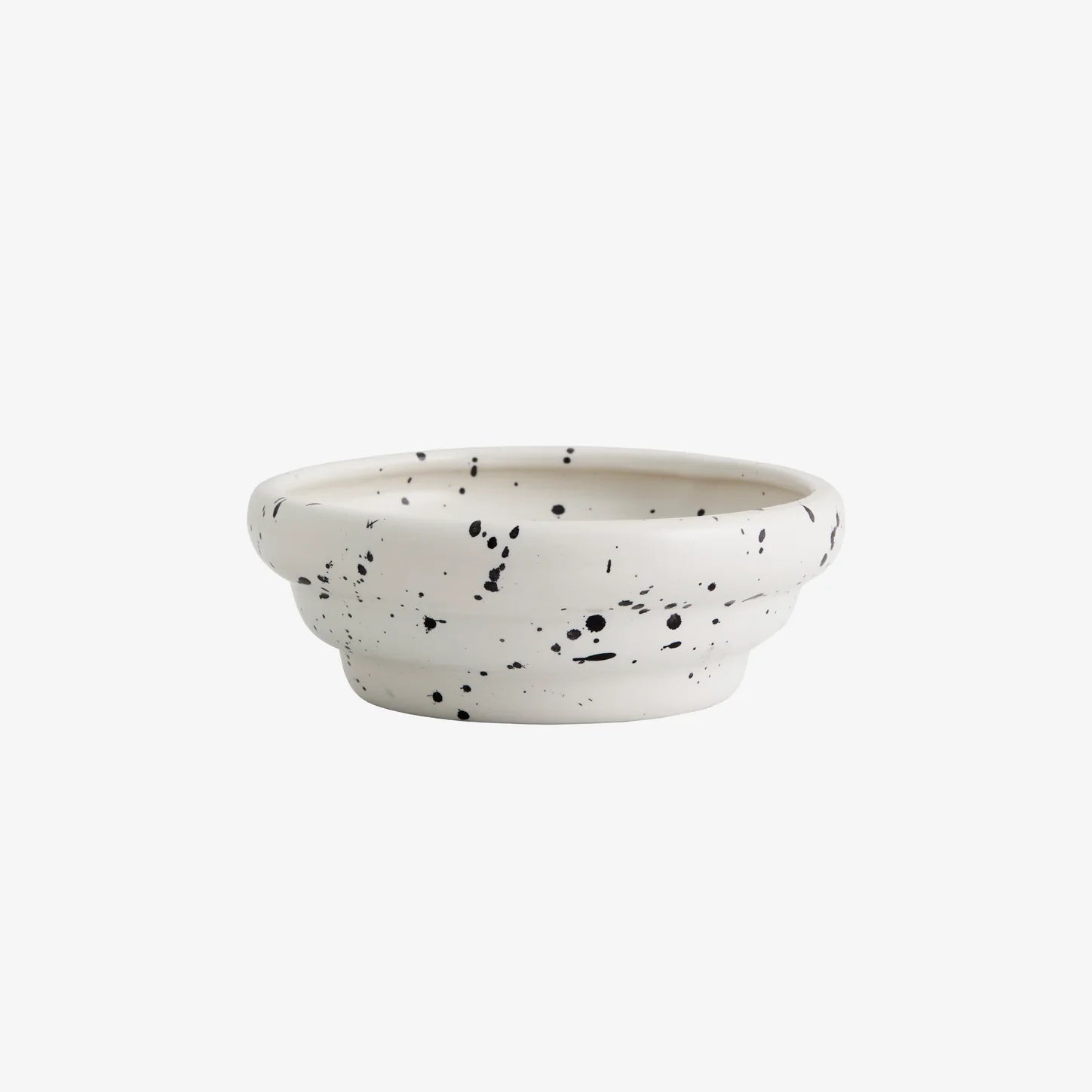 White/Brown Organic shape Bowl - stoneandbeige