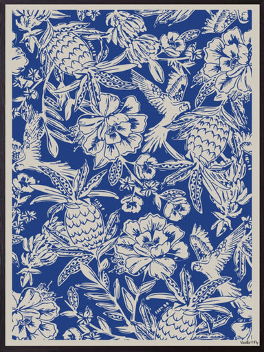 Wild Blue Print - stoneandbeige